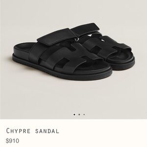 Hermes Chypre sandals black
